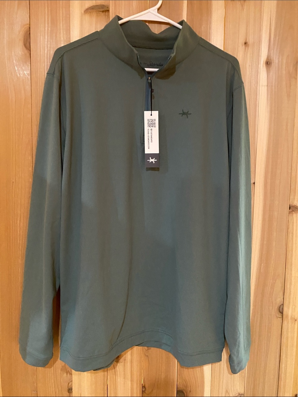 Texas Standard Men's Lightweight Hunter Green Quarter-Zip Shirt Jacket